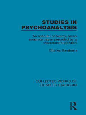 cover image of Studies in Psychoanalysis